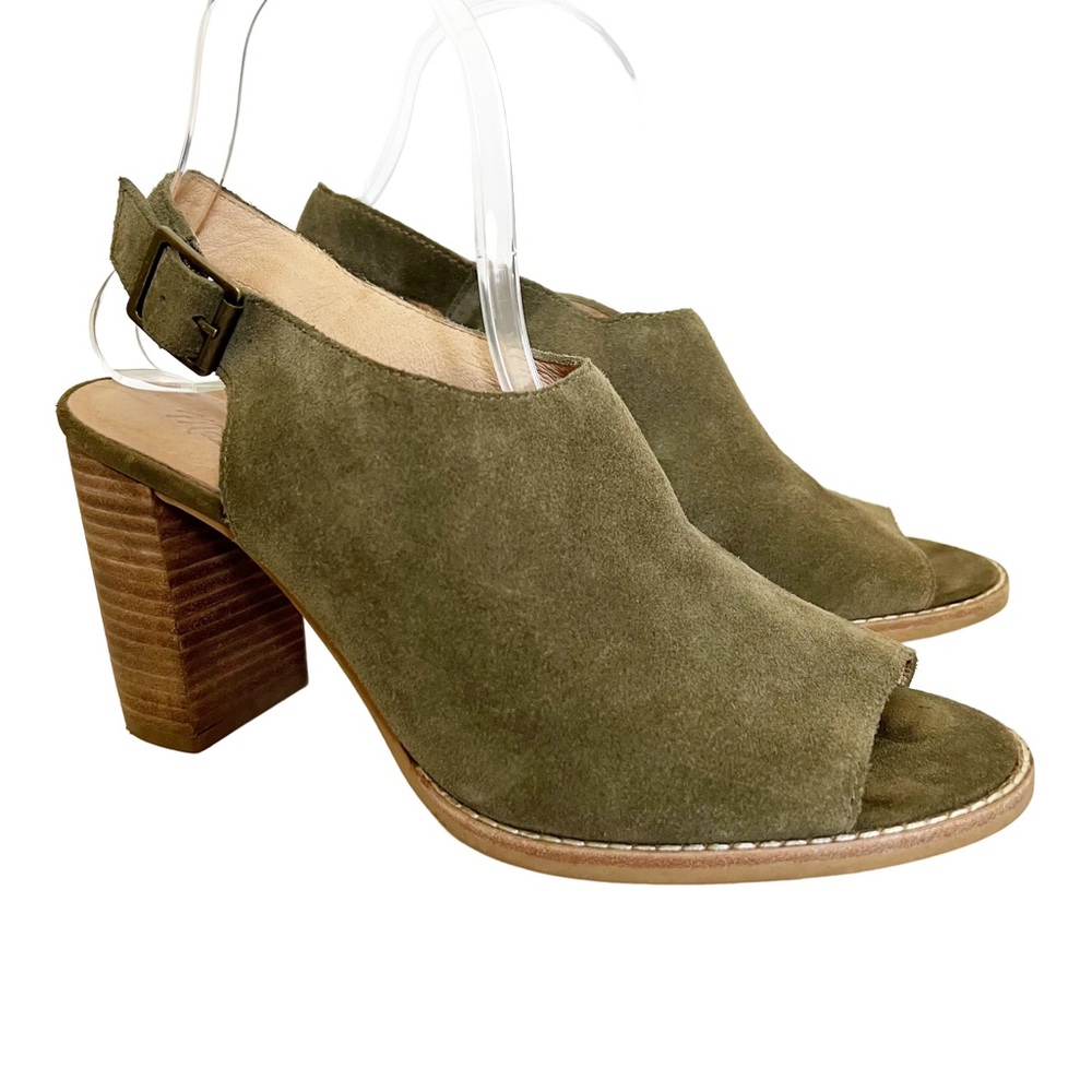 Madewell Cary Slingback Olive Green Sandal Women’s - Size 9